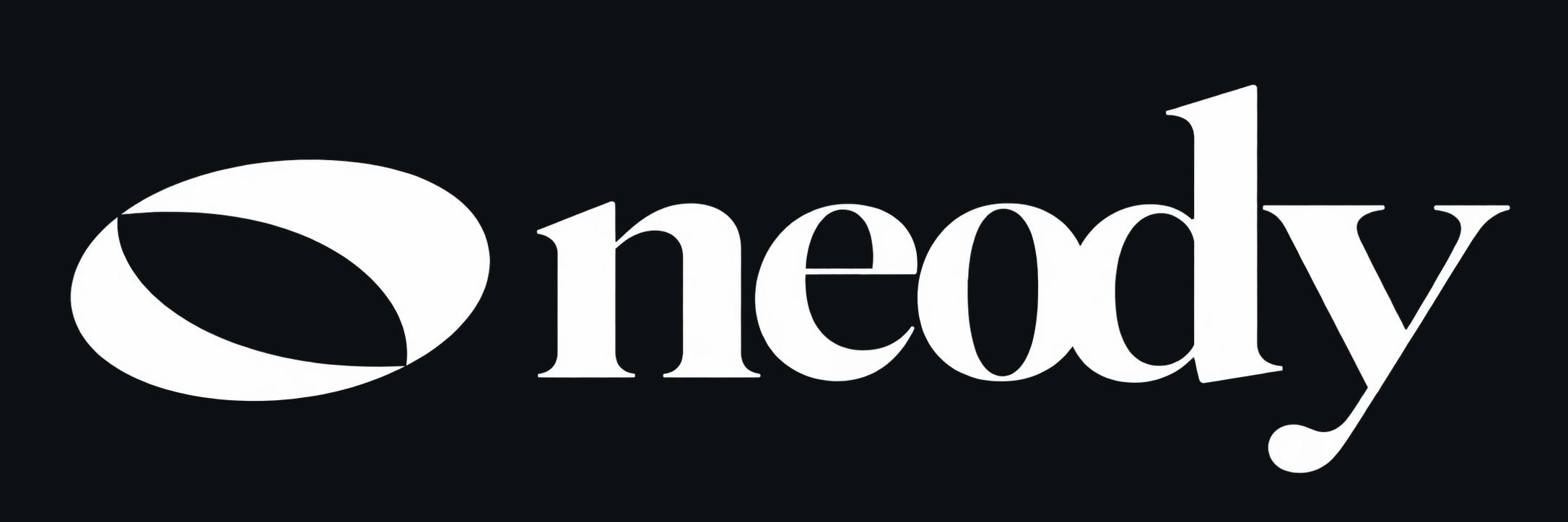 NEODY, logotipo oficial branco